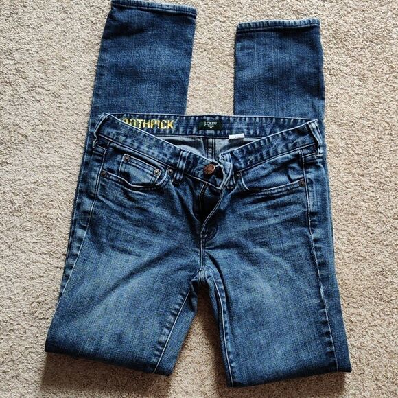 ✔️⚓Y2K J Crew Factory Toothpick Stretch Jeans - Picture 4 of 4